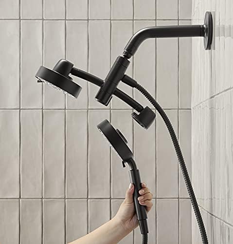 2-in-1 shower kit Full Coverage Spray Matte Black
