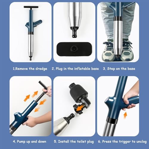 Fast Secure Pneumatic Floor Drain Unclogger