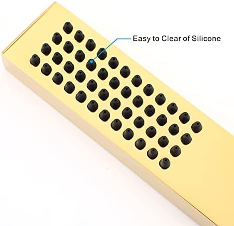 Durable Solid Brass Handheld Shower Head Gold