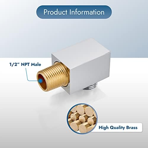 Cinwiny Wall-Mounted Brass Supply Elbow
