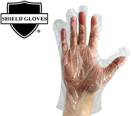 Premium X-Large 2 Mil Clear Vinyl Gloves Latex-Free Durable Comfortable
