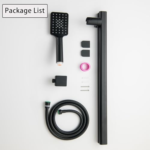 Sturdy Matte Black Tested Shower Head