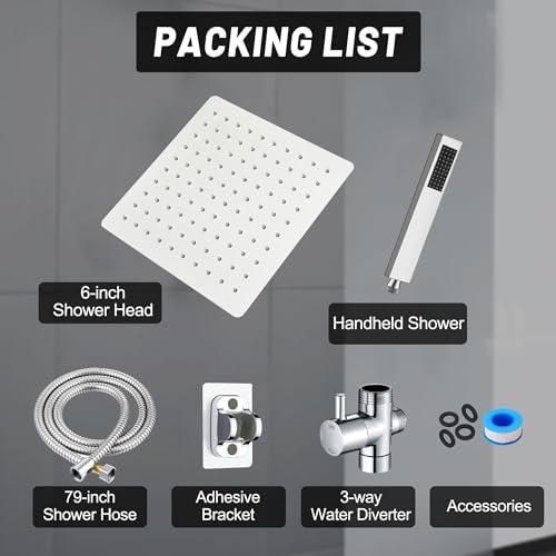 Premium Handheld Metal Shower Chrome