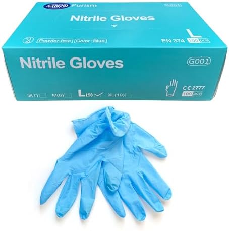Blue Nitrile Gloves Strong Durable