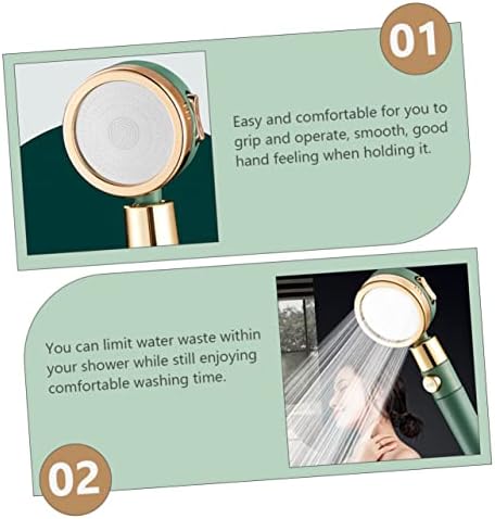 Chic Detachable Booster shower head for Efficient Water Usage