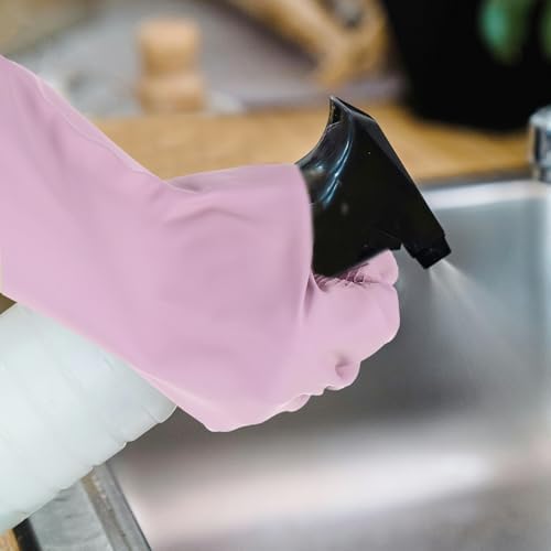 4 Pairs Reusable Kitchen Gloves Latex Cleaning Gloves for Hand Safety