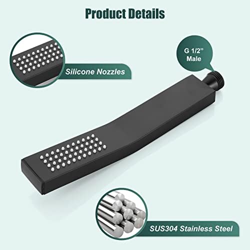 Stainless Steel Luxury Handheld Shower Wand