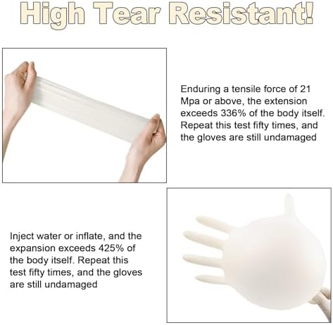 Perfect for Cooking and Cleaning Non-Powder-Free Latex Gloves
