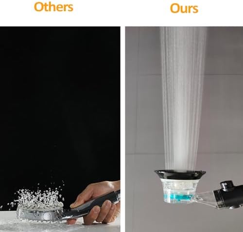 PEKITI Design Propeller Transparent nylon-66 Handheld Shower Head