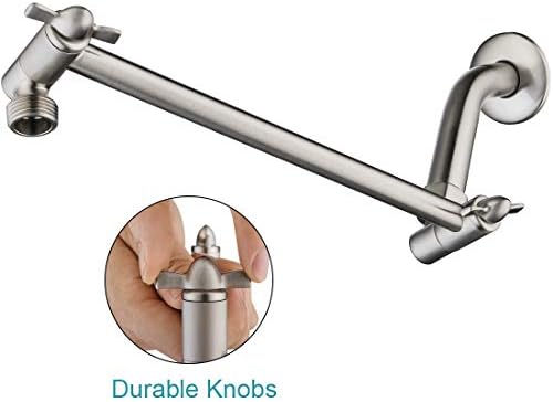 Bright Showers Brushed Nickel Shower Head Combo