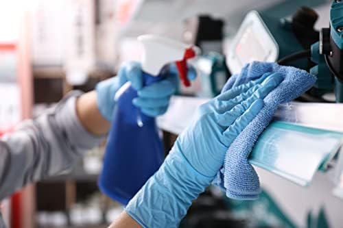 Saf-Care Endurance 115 Extended Long Cuff Powder-Free Blue Nitrile Exam Gloves