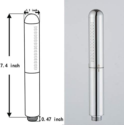 Ergonomic 18 GPM Chrome Handheld Shower Head
