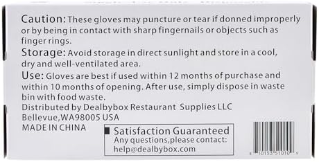 Black Large Disposable Nitrile Gloves with Chemical Resistance Powder-Free and Latex-Free