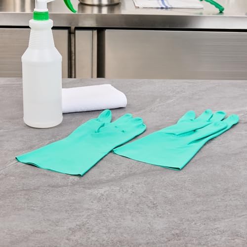Professional Heavy-Duty Cleaning Gloves with Soft Flock Liner 10 Pairs