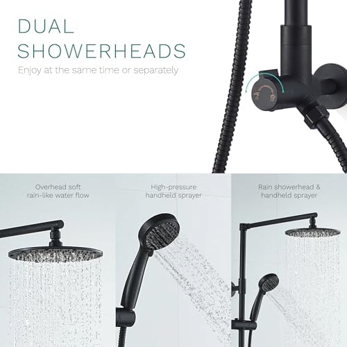 Fennocasa Polaris 3 Rain Shower Head and Handheld Combo