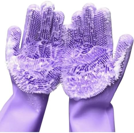Multifunctional Silicone Dishwashing Gloves for Dogs and Household Use