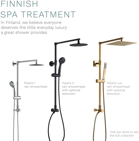 Fennocasa Polaris 3 Rain Shower Head and Handheld Combo