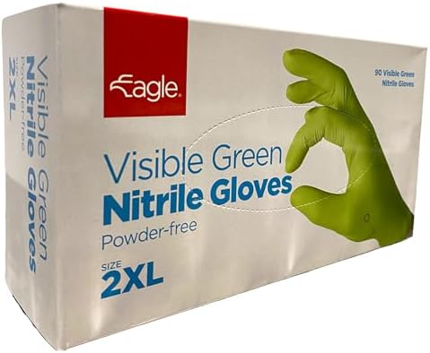 Eagle Highly Visible 6 Mil Nitrile Gloves Industrial Food Safe