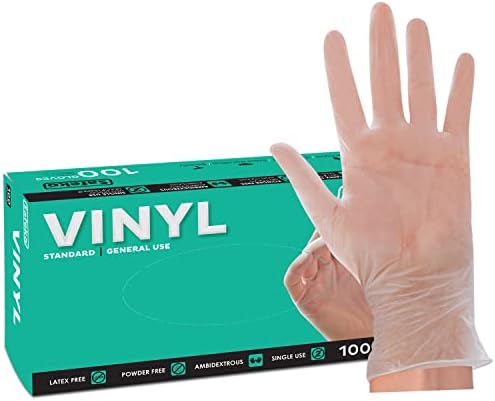 SAFEKO - Easy Comfortable Latex-Free Vinyl Gloves for All Uses