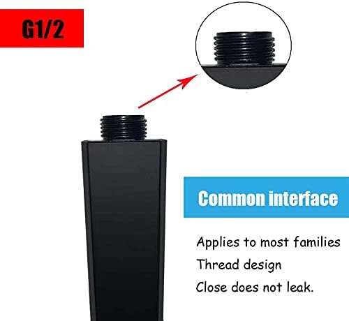 ZCSMTZ Slim and Ergonomic Handheld Shower Head - Cool Black
