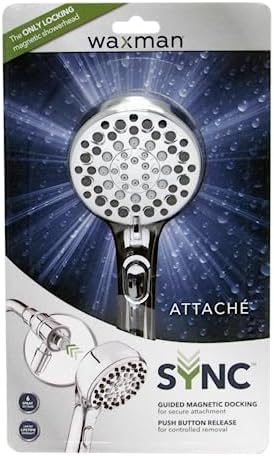 Waxman 6-Setting Handheld Showerhead 39 Chrome Bath or Kitchen
