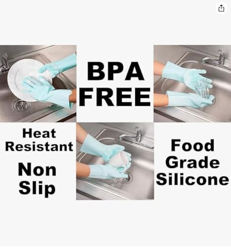 Multifunctional Silicone Dishwashing Gloves for Dogs and Household Use