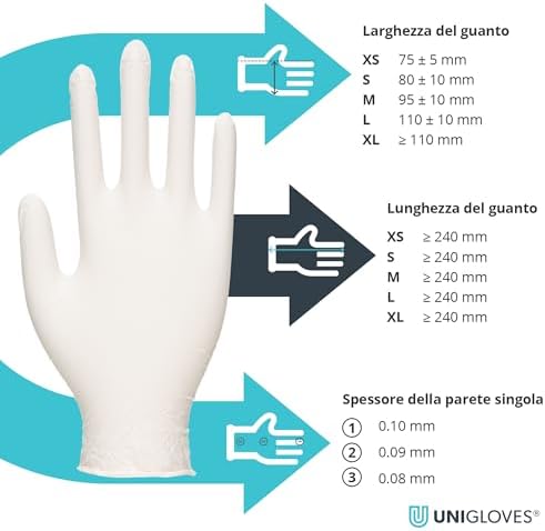 Professional Food-Ready Latex Gloves Unbreakable Durable - Box of 100
