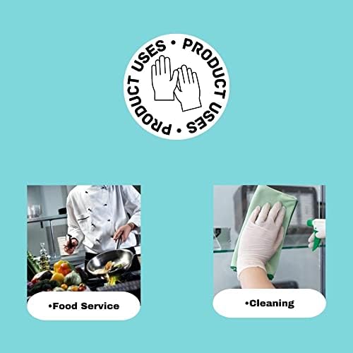 PackagingSuppliesByMailTPE Food Service Vinal Cooking Gloves Blue Size Large