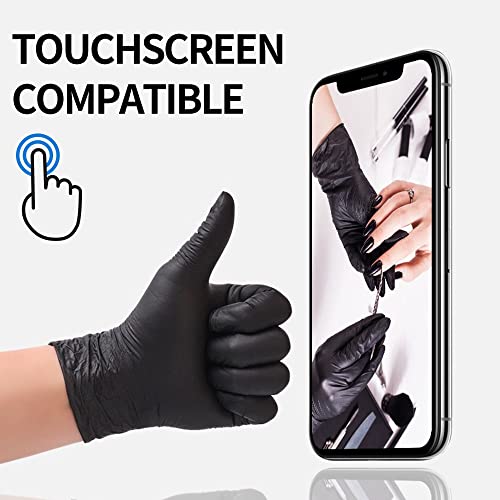Basic Black Nitrile Exam Gloves