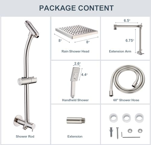 Bright Showers Rain Shower Combo rainfall shower system