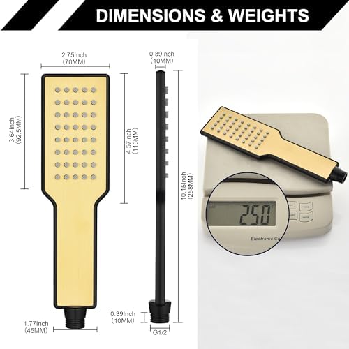 Stylish QISHENG Handheld Shower Head High Pressure Water Saving