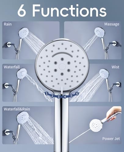 6-Modes High-Press Shower Head