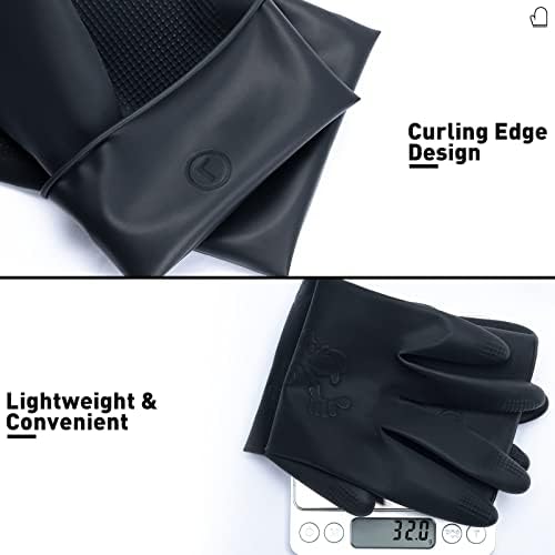 ThxToms Chemical Resistant Reusable Latex Gloves for Chemical Handling Professionals