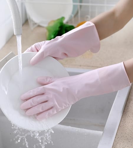 FJ-Manmiao3 Pairs Unlined Cleaning Gloves