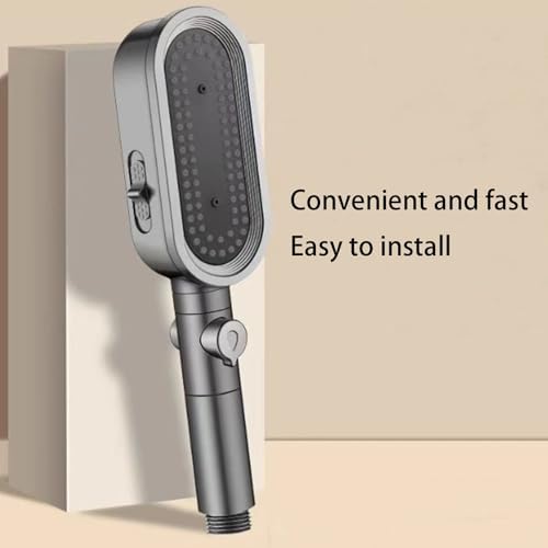 3-Setting Handheld Shower Head with Power Wash