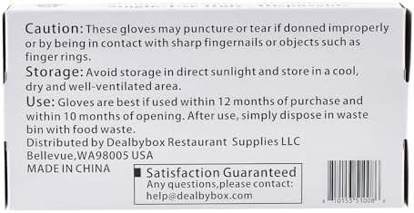 Disposable Nitrile Gloves 1000 Count Black Medium