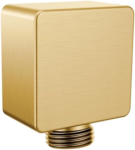 Luxury-Style Handheld Shower Head with Brushed Gold Finish for Bathroom Use