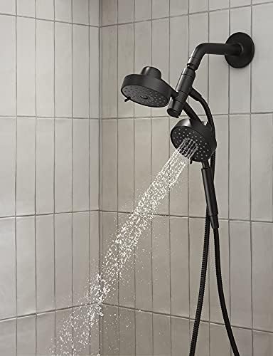 2-in-1 shower kit Full Coverage Spray Matte Black