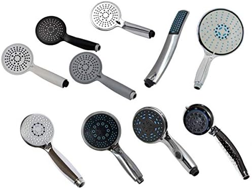 EVIDECO Multi-Function 5-Spray Handheld Shower Head Mat - Durable Scalable