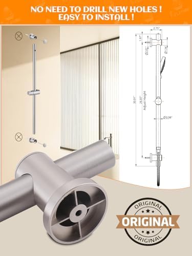 Rust-Resistant Functional 25 GPM Handheld Shower Head Perfect for Daily Use