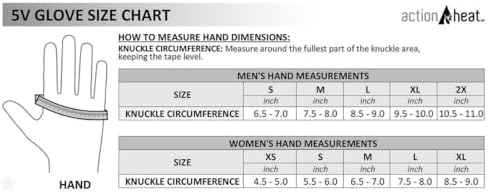 ActionHeat Battery-Operated Healed Gloves for Men XXL Waterproof Gloves