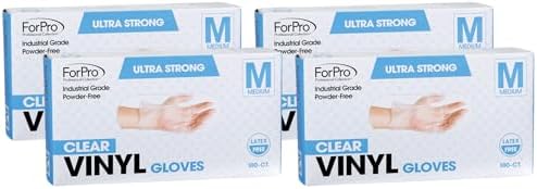 ForPro Professional Collection Disposable Vinyl Gloves