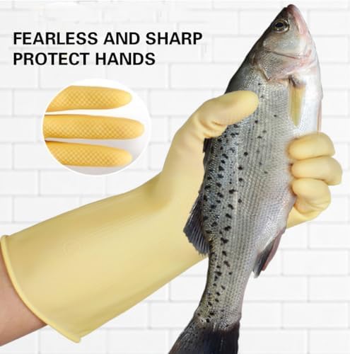 Vibrant Reusable Dishyscale Gloves Long-Lasting Waterproof Non-Slip