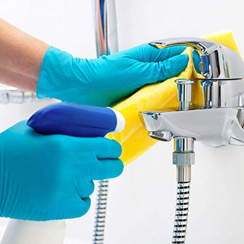 Intco 100Pcs Disposable Nitrile Gloves Blue Non-Sterile X-Large