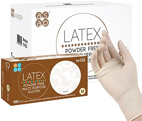ASAP Natural Latex Gloves - 40 Mil Thick Ambidextrous