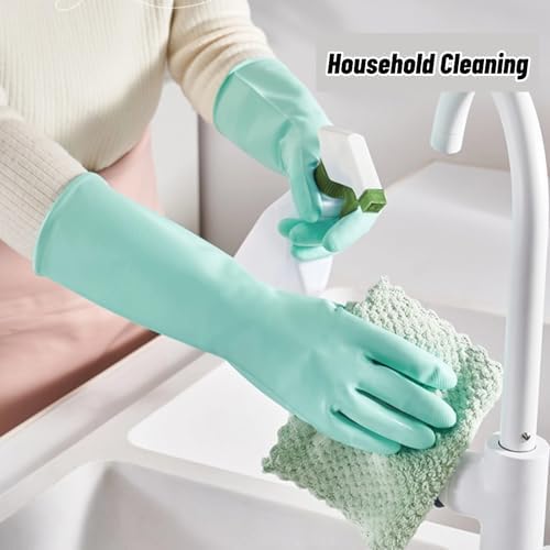 Neglance Medium Dishwashing Gloves with Hanging Loop 3 Pairs