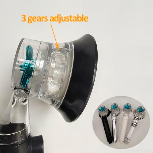 PEKITI Design Propeller Transparent nylon-66 Handheld Shower Head