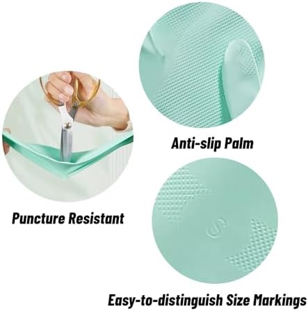 Neglance Medium Dishwashing Gloves with Hanging Loop 3 Pairs