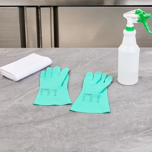 Professional Heavy-Duty Cleaning Gloves with Soft Flock Liner 10 Pairs