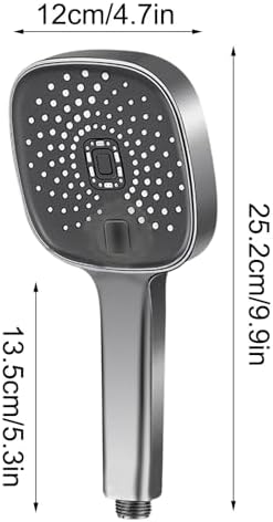 high-pressure showerhead handheld instant pressure increase easy to use low pressure compatible